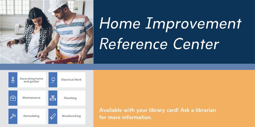 A graphic advertising the Home Improvement Reference Center for Twitter