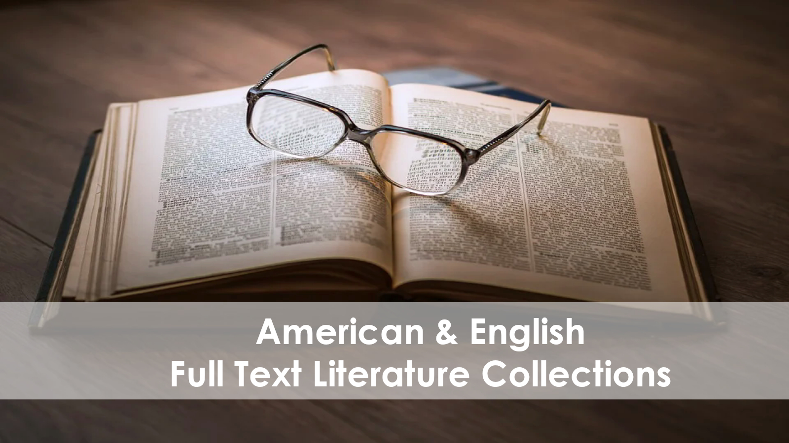 American and English full text literature collections