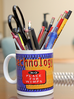 Dilbert mug with pencils