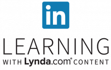 Stacked full color logo for LinkedIn Learning